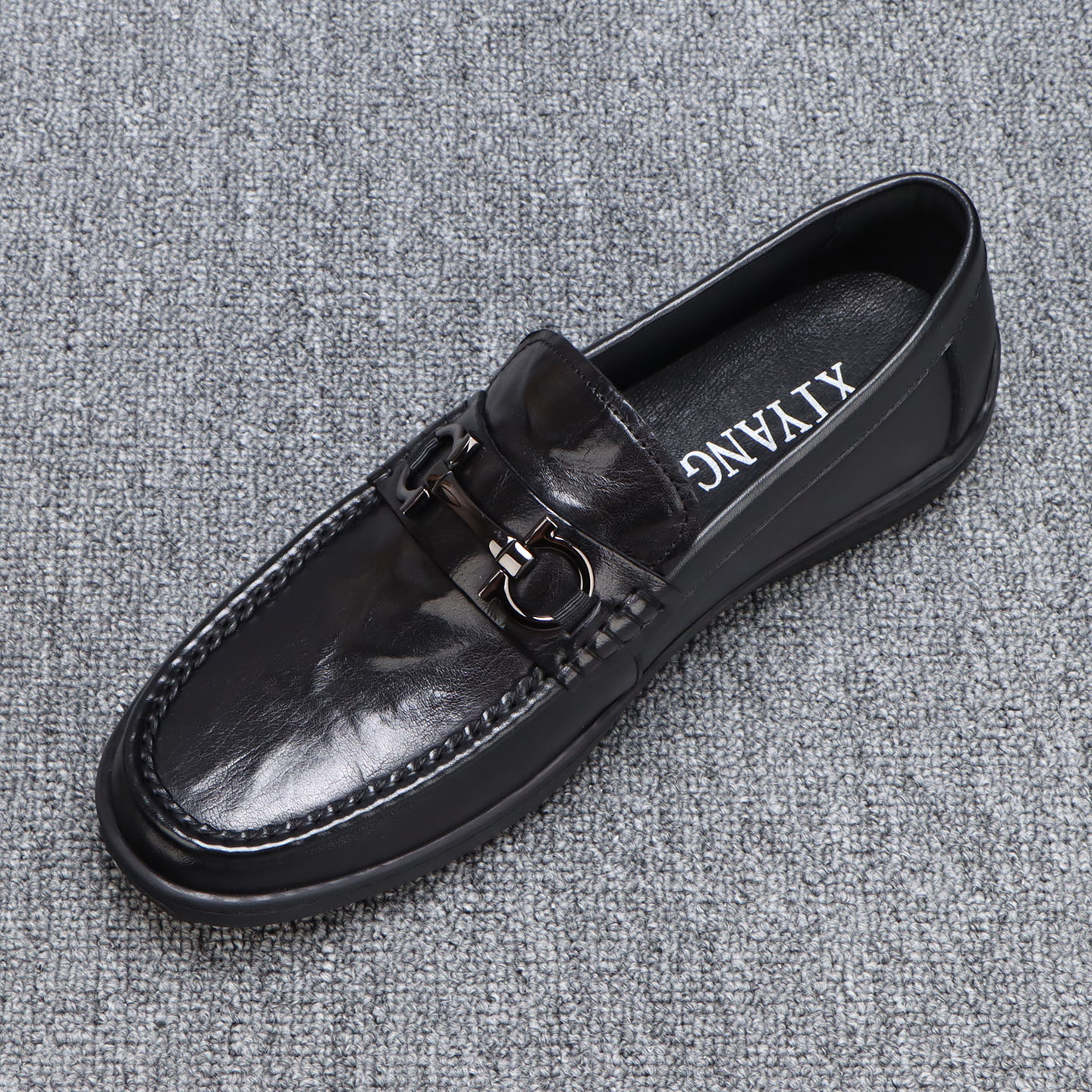 一脚蹬男鞋2025新款软底头层牛皮