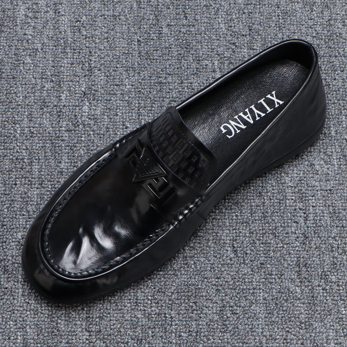 真皮商务乐福鞋男款软底百搭纯皮休闲鞋2026新款透气黑色男士皮鞋