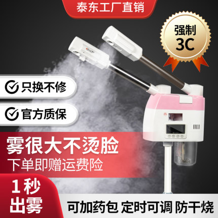 冷热喷雾机美容仪补水打开毛孔蒸脸器美容院专用双喷泰东工厂