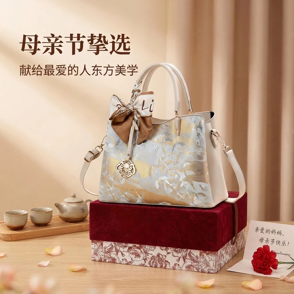 四季新款女包包年轻妈妈少妇手提单肩斜跨适合30至35-40-45到50岁