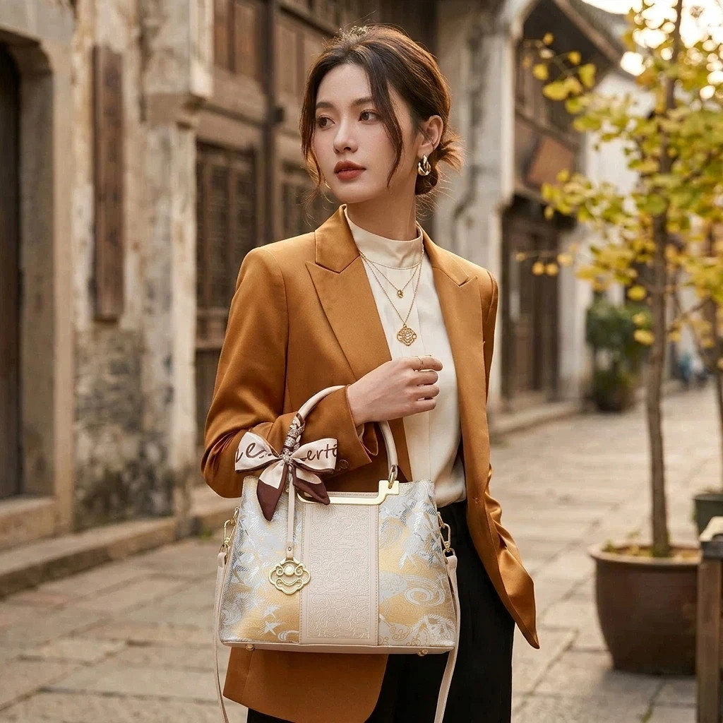 狮岭河北保定白沟包包旗舰店高级感广州秋冬四季女包新款2026背包