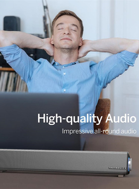 TaoTronics SK018外贸进出口长条形蓝牙桌面回音壁电脑音响箱声霸