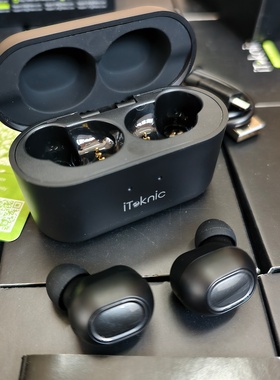 美国iTeknic外贸库存TWS真无线蓝牙耳机AAC高品质解码螃蟹方案