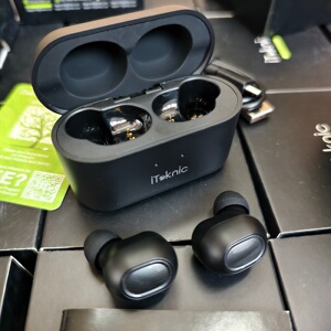 美国iTeknic外贸库存TWS真无线蓝牙耳机AAC高品质解码螃蟹方案