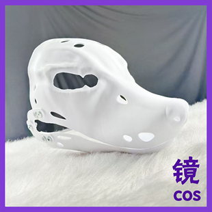 福瑞furry实狼头写实系兽头狼烈兽装头骨半写实兽装头骨可动颚