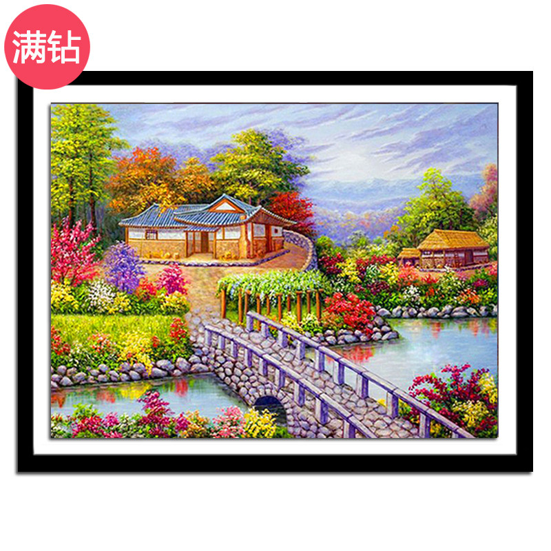 风景客厅卧室餐厅钻石画十字绣