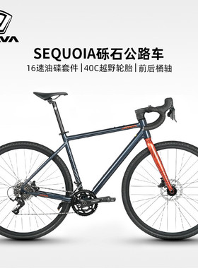 JAVA红杉佳沃红衫SEQUOIA砾石公路车16速越野瓜车油压碟刹自行车