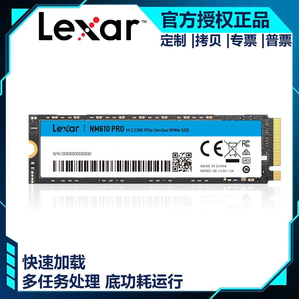 雷克沙 SSD固态硬盘 M.2 NVMe PCIe 3.0x4 NM610PRO 250GB 500GB