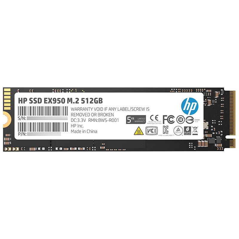 HP/惠.普 EX950 512GB 1TB 2TB M.2 NVMe PCIE SSD固态硬盘