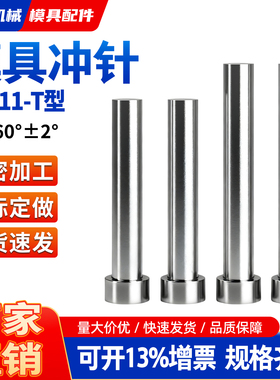 冲压模具冲针skd11冲孔冲头T冲圆针非标定制1/1.2/1.5/2/2.5/2.9