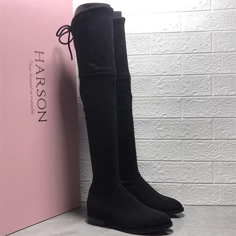 Harson哈森正品撤柜断码女鞋过膝长靴女冬尖头低跟气质百搭时装靴,女鞋,时装靴,淘宝优惠券,粉丝福利购,淘宝优惠卷