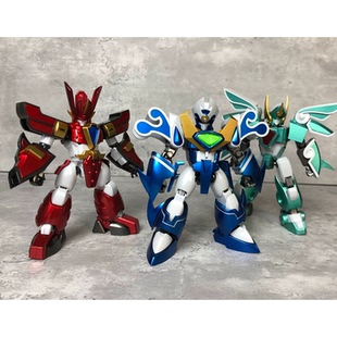 代工 GSC 魔动王 金属色重涂 超级光能使者风暴波涛拼装模型玩具