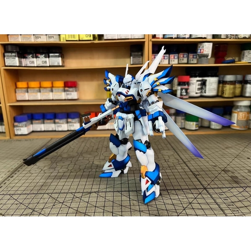 万代拼装模型 HG超级机器人大战OG HG 白骑士  艾克塞琳 板喷改色