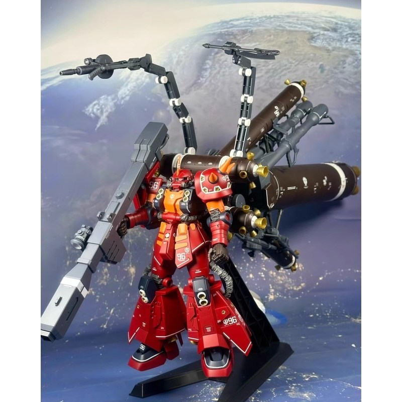 万代  MG 1/100 MS-06R 高机动型 精神力扎古 雷霆宙域 代工上色