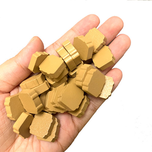 木桶形状木制棋子几何木质token自制DIY指示物模型棋子桌游配件
