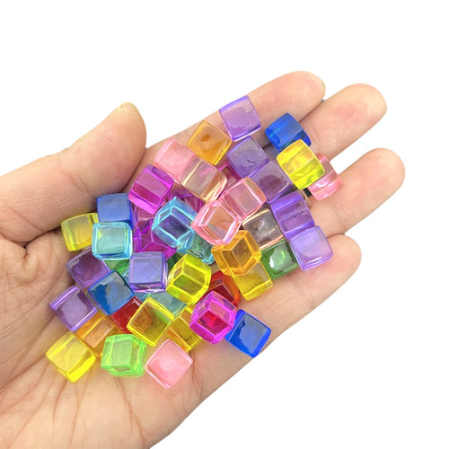 8mm透明小冰块亚克力彩色方块token指示物桌游配件桌游标记指示物