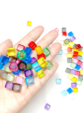 高品质抛光8mm亚克力塑料透明方块token桌游标记指示物Cube配件