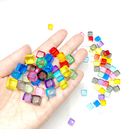 高品质抛光8mm亚克力塑料透明方块token桌游标记指示物Cube配件