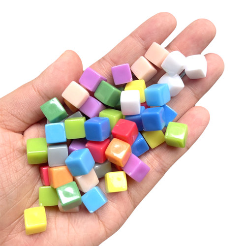 8mm透明实色小冰块亚克力彩色方块token指示物桌游配件标记指示物