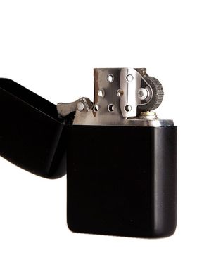 D02-101C黑色光板 电泳喷漆 煤油打火机 广告打火机