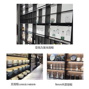 发光背板金属置物架铝合金置物架厨房收纳架调味架落地台面置物架