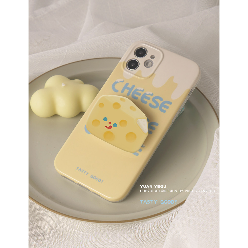 原野趣原创芝士奶酪渐变ins适用iphone12promax 苹果13/11手机壳
