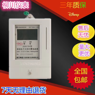 单相电子式预付费电表插卡智能刷卡家用出租房水电一卡通IC磁卡