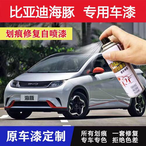 比亚迪海豚自喷漆嘟白贝灰专