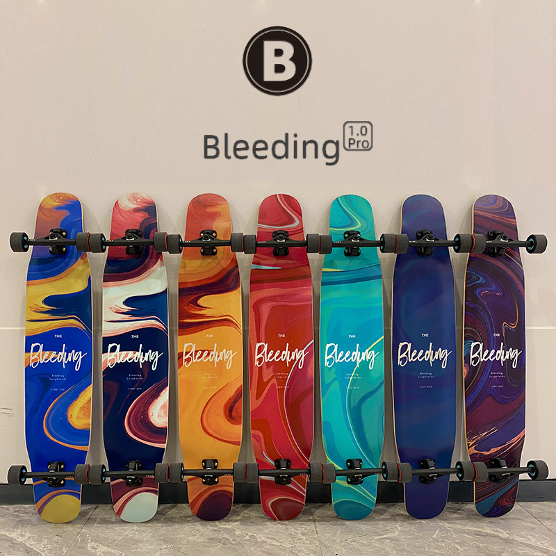 bleeding长板星宿新手初学者女生专业滑板刷街代步DC公路平花舞板