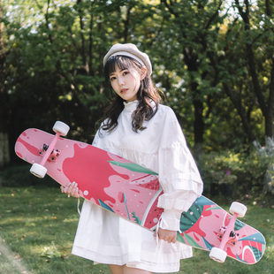 不在家长板专业板公路板dancing板平花板舞板刷街成人儿童板代步