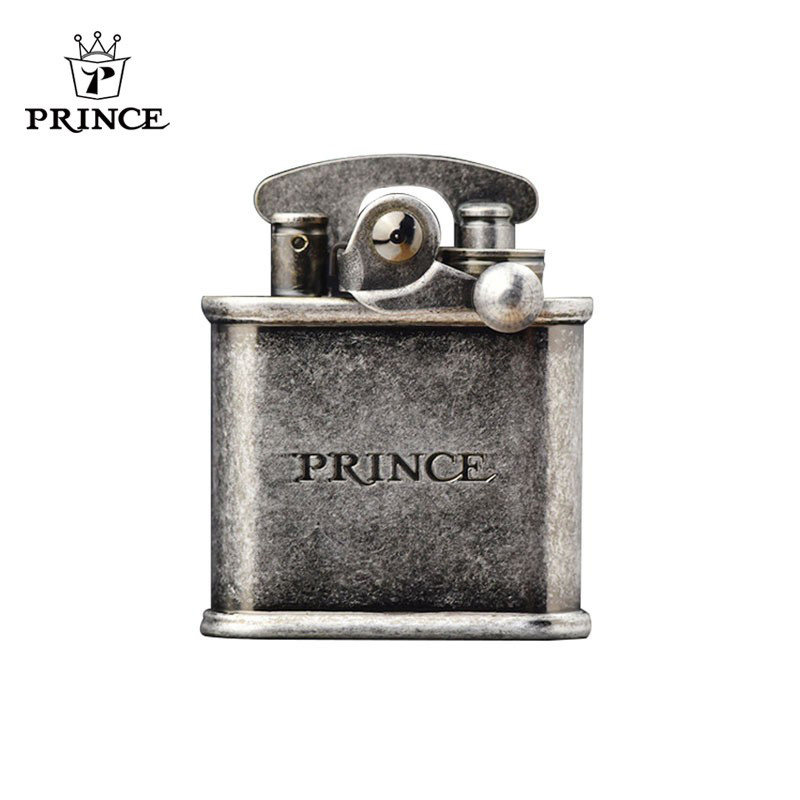 正版日本王子复古做旧煤油打火机杠杆蓄力回弹老式怀旧火机正品