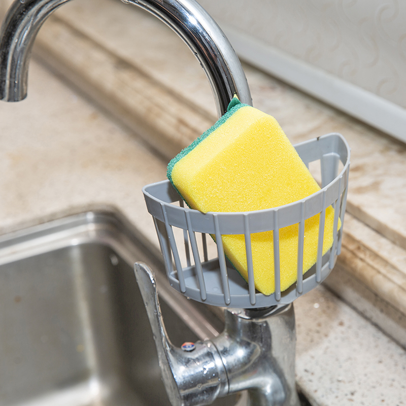 水管卡槽海绵收纳架塑