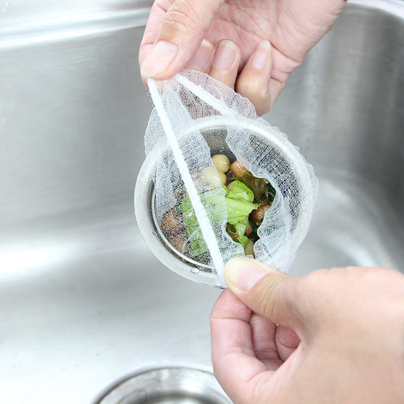 一次性厨房水槽过滤网下水道水池洗碗洗菜盆剩菜池垃圾地漏网加厚