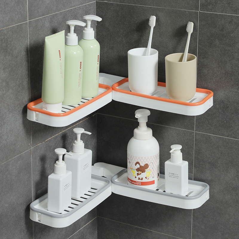 洗漱台转角置物架免打孔