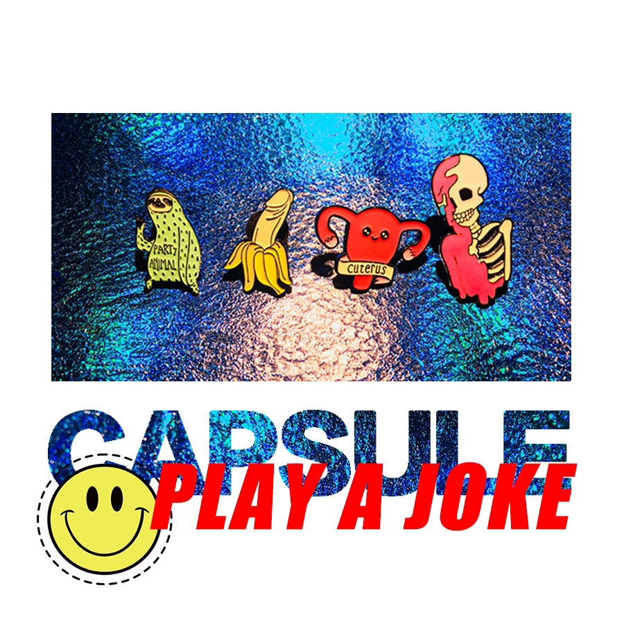 【物件】开个玩笑 情趣胸针 香蕉/骷髅/器官/仙人掌 搞怪配饰