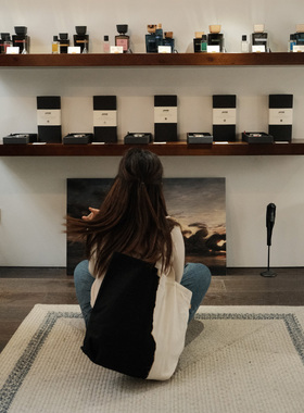 CAPSULE EVENTS黑白胶片手工焦制拼接小众设计师大容量时尚帆布袋