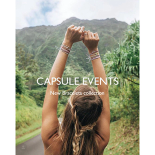 CAPSULE 自然异域纯手工编织许愿幸运情侣手绳旅行脚链撞 EVENTS