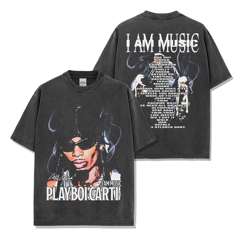 PlayboiCarti玩少美式嘻哈短袖