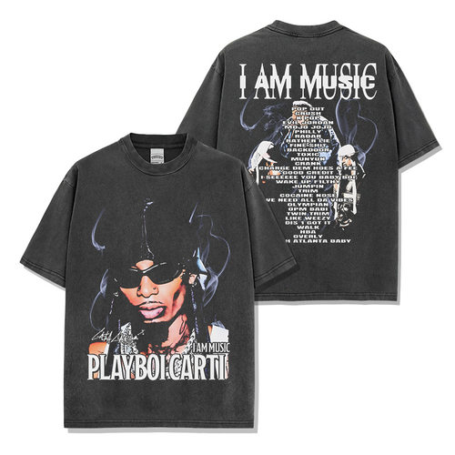 PlayboiCarti玩少美式嘻哈短袖