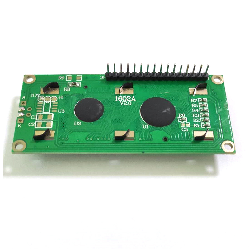 1602A液晶屏 模块80*36单排16脚 16*2点阵屏 蓝屏焊排针