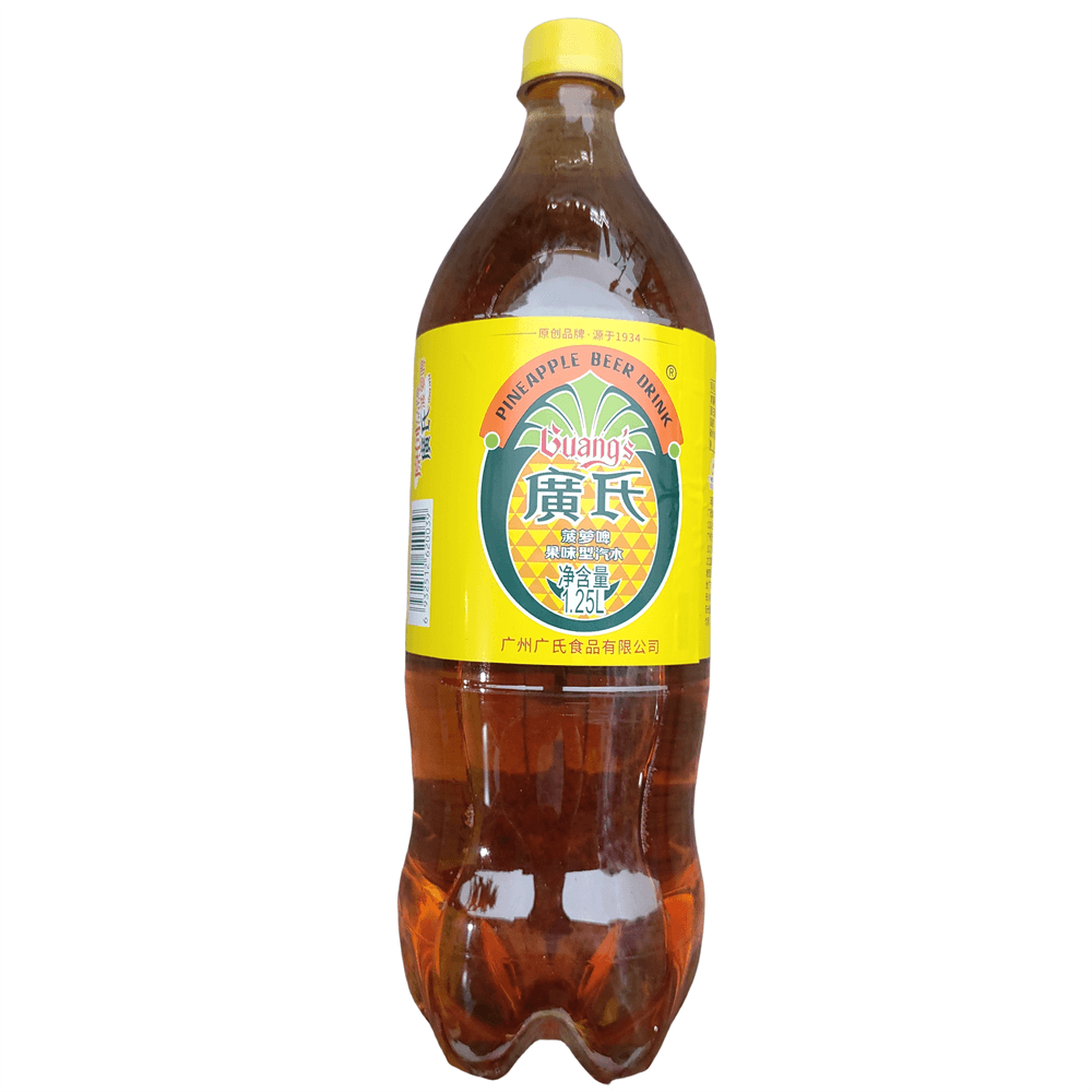 广氏菠萝啤经典麦芽味汽水1.25l*2瓶大瓶装