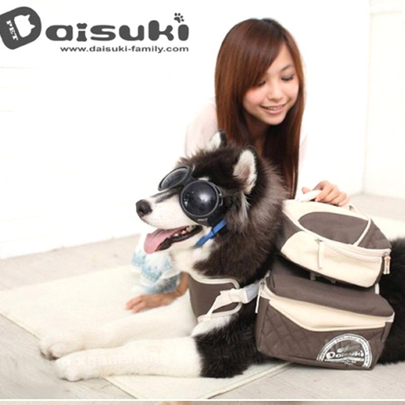 台湾Daisuki外出狗背包大型犬背包宠物自背包