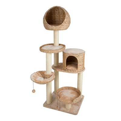 蜜罐猫大型猫爬架猫窝猫树蒲草爬架夏季树屋猫房子猫玩具3384