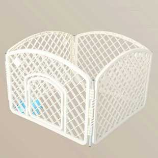 美卡 宠物训练塑料围栏4片装 (3色可选)小型犬适用