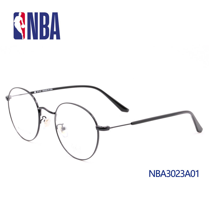 NBA3023 男女韩复古近视眼镜框架圆形文艺日系小圆框防蓝光白澍款