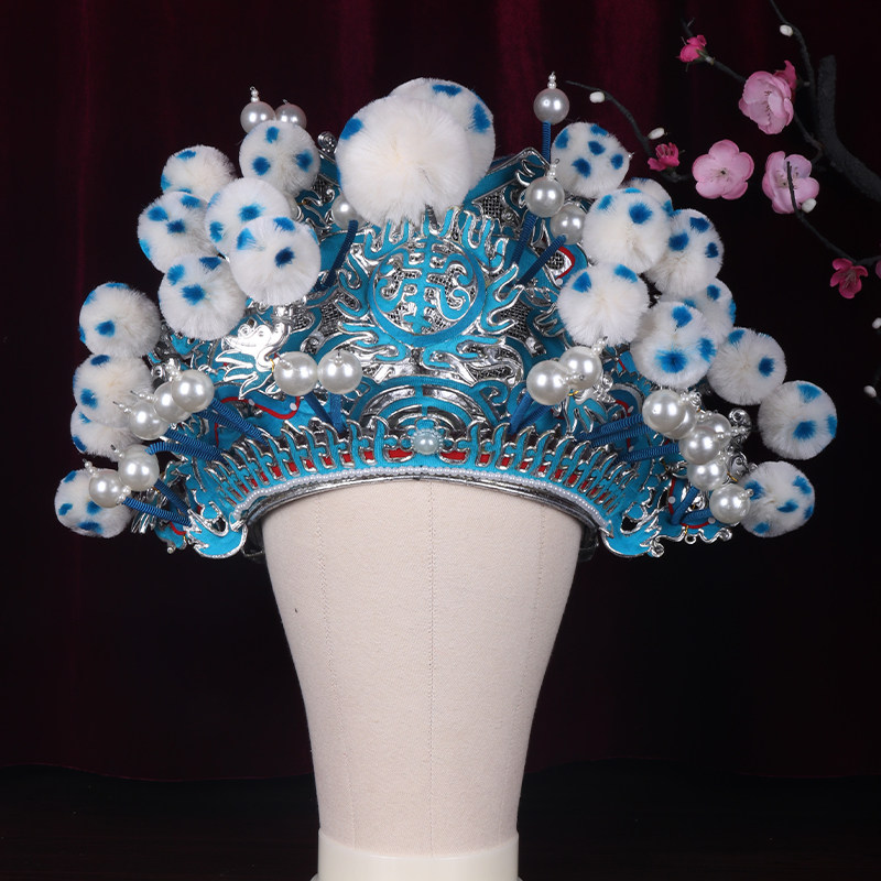 京剧戏曲头饰白夫子盔赵云帽子秦腔武生盔头武生武将盔头罗成戏帽,运动/瑜伽/健身/球迷用品,古典舞配饰,淘宝优惠券,粉丝福利购,淘宝优惠卷