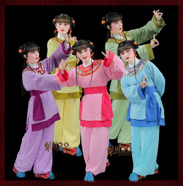 圆领戏曲演出粤剧古装