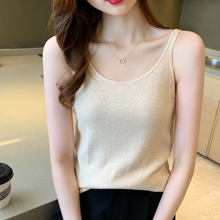 针织背心女春夏内搭打底吊带设计感小众性感时尚洋气内衣抹胸上衣
