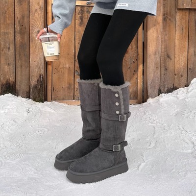 【好货推荐】加绒厚东北长筒棉鞋