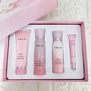 百花萃水乳套装 提亮肤色护肤品学生男女 粉润桃花新肌礼盒补水保湿